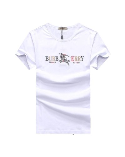 Burberry Men's Crew Neck  Jersey Check Graphic T-Shirt