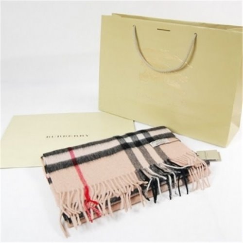 Burberry Exploded Giant Check Cashmere Scarf-Carmel