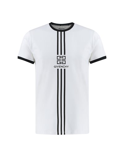Givenchy Men's Embroidered  Logo T-Shirt  White