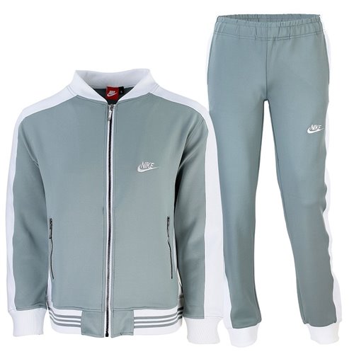 Nike Men's Cotton Zip Hoodie & Pants Set Gray