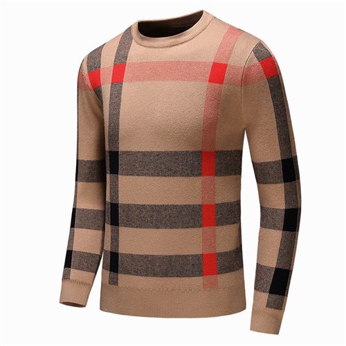 Burberry Men's Signature Check Crew Neck Sweater