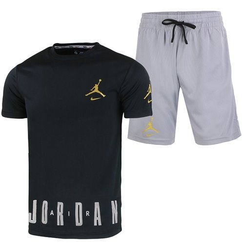 Nike Jordan Men's Sport Dri-Fit Shorts & T Shirt 2 Pc Set