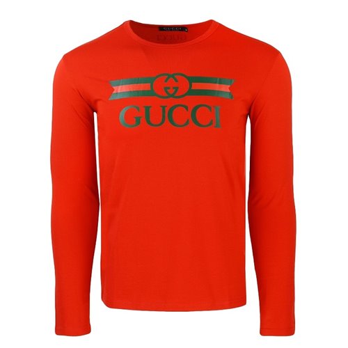 GUCCI Logo Men's Graphic T-Shirt -White