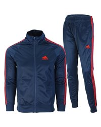 Adidas 3-Stripe Tricoat Track Set Jacket & Pants Royal