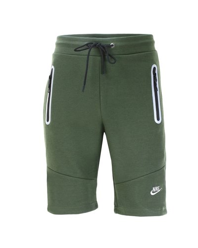 Nike Men's Short-Sleeve Full Zip Hoodie & Short Set Olive
