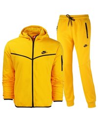 Nike Sportswear Tech Fleece Men's Hoodie & Pants  2 Pc Set  Yellow