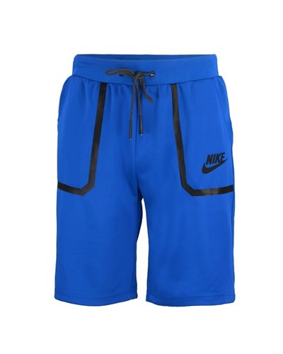 Nike Men's Tech Short-Sleeve Full Zip Hoodie & Short Set Royal t