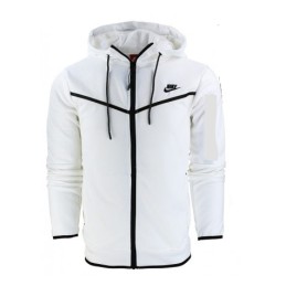 Nike Sportswear Club Fleece Men's Full Zip Hoodie & Pants Set White