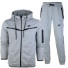 Nike Sportswear Tech Men's Fleece Hoodie & Pants Set Gray