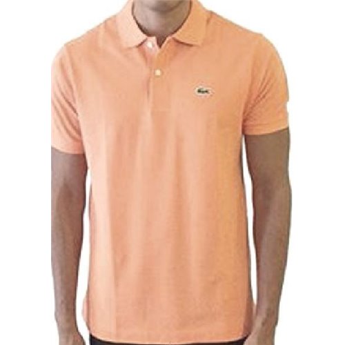 Lacoste Pique Polo Shirt  Peach