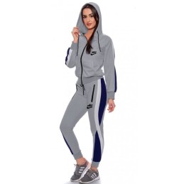 Nike Womens Essential Colorblock Full-Zip Tech Fleece Hoodie & Pants Set