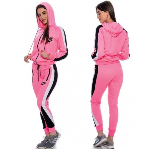 Nike Womens Essential Colorblock Full-Zip Tech Fleece Hoodie & Pants Set
