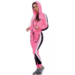 Nike Womens Essential Colorblock Full-Zip Tech Fleece Hoodie & Pants Set
