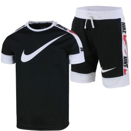 Nike Swoosh Men's Sport Dri-Fit Shorts & T Shirt 2 Pc Set Final Sale