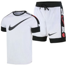 Nike Swoosh Men's Sport Dri-Fit Shorts & T Shirt 2 Pc Set