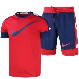 Nike Swoosh Men's Sport Dri-Fit Shorts & T Shirt 2 Pc Set Final Sale