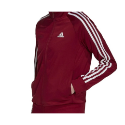 Adidas 3-Stripe Tricoat Track Set Jacket & Pants Burgundy