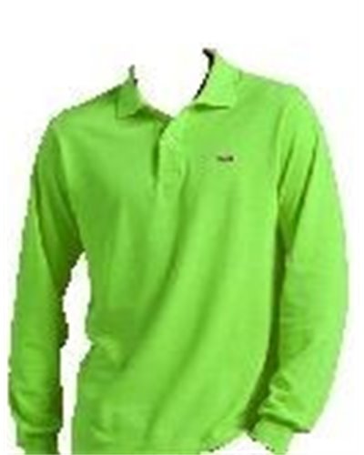 Lacoste Long Sleeve Pique Polo Shirt Lime