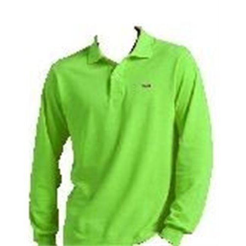 Lacoste Long Sleeve Pique Polo Shirt Lime