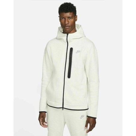 Nike Men's Tech Fleece Full-Zip Hoodie& Pants White