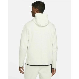 Nike Men's Tech Fleece Full-Zip Hoodie& Pants White