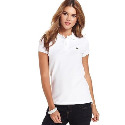 Lacoste Womens Classic Short Sleeve Polo Shirt - White
