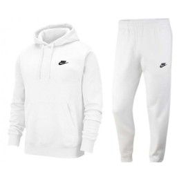 Nike Sportswear Club Fleece Men's Pullover Hoodie   Hoodie & Pants Set White