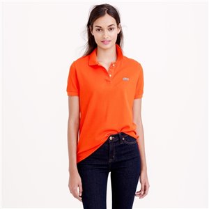 Lacoste Womens Classic Short Sleeve Polo Shirt - Orange