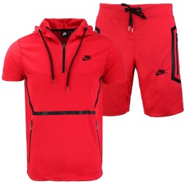 Nike Men's Sportswear Tech Men's Short-Sleeve Full Zip Hoodie & Short Set
