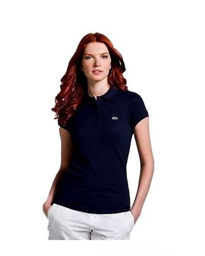 Lacoste Womens Classic Short Sleeve Polo Shirt - Black