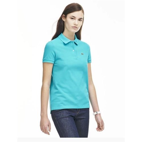 Lacoste Womens Classic Short Sleeve Polo Shirt - Turquoise