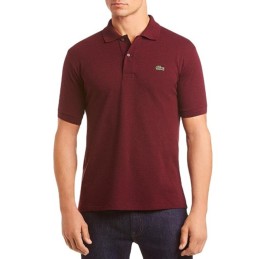 Lacoste Pique Polo Shirt Burgundy