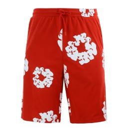 Denim Tears The Cotton Wreath Shorts & T Shirt 2 Piece Set Final Sale