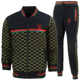 Gucci Monogram Zip-Up Jacket & Pants Set