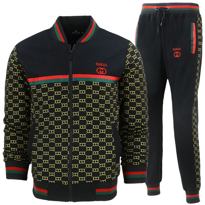 Gucci Monogram Zip-Up Jacket & Pants Set