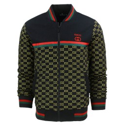 Gucci Monogram Zip-Up Jacket & Pants Set