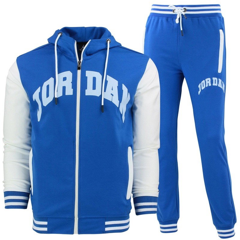 Jordan  varsity Tech Fleece Color Block Men's Hoodie & Pants  2 Pc Set
