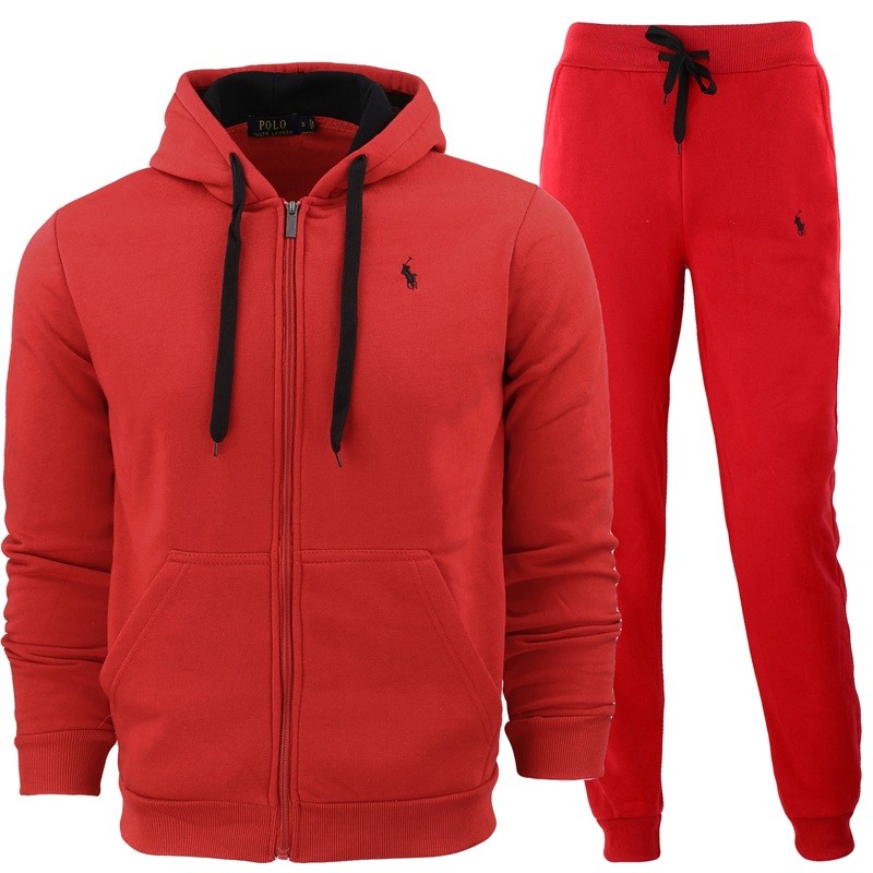 Polo Colorblock Fleece Zip Hoodie & Pants Set