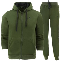 Polo Colorblock Fleece Zip Hoodie & Pants Set