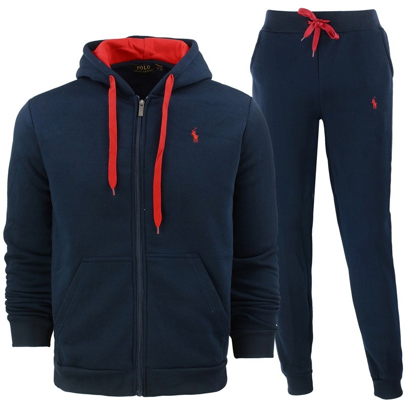 Polo Colorblock Fleece Zip Hoodie & Pants Set