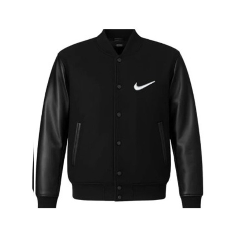 Nike Swoosh Men's Two Tone Leathered Varsity Jacket