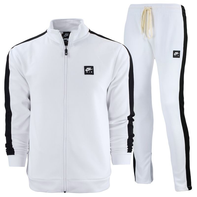 Nike Air Men's Knit Tracksuit  2 piece Set White/Black