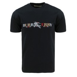 Burberry Men's Crew Neck Graphic Cotton T-Shirt Final Sale