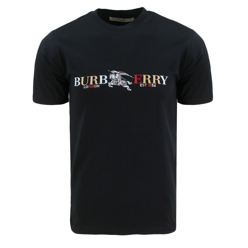 Burberry Men's Crew Neck Graphic Cotton T-Shirt Final Sale