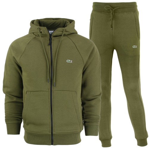 Lacoste Men's Classic Fit Full Zip-Up Hoodie & Pants Set