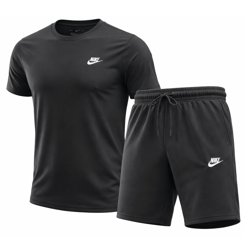 Nike Men's Club Fleece Crewneck Top & Short Set