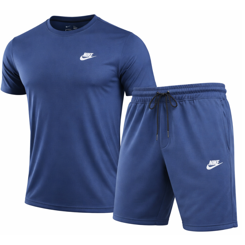 Nike Men's Club Fleece Crewneck Top & Short Set