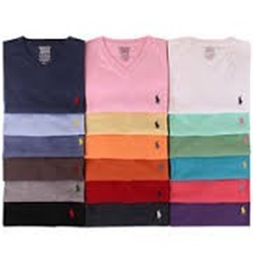 Ralph Lauren Lot Of  10 Men's  V Neck T Shirts Special Deal