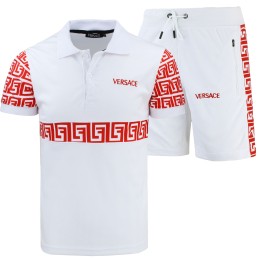 Versace Men's Polo Shirt & Short Set Final Sale