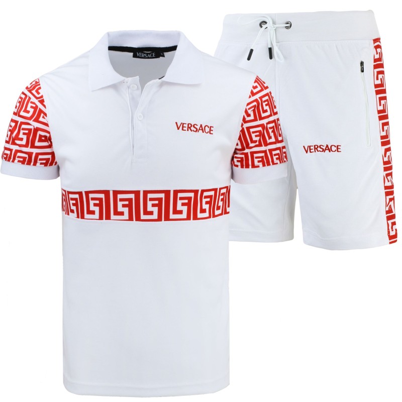 Versace Men's Polo Shirt & Short Set Final Sale